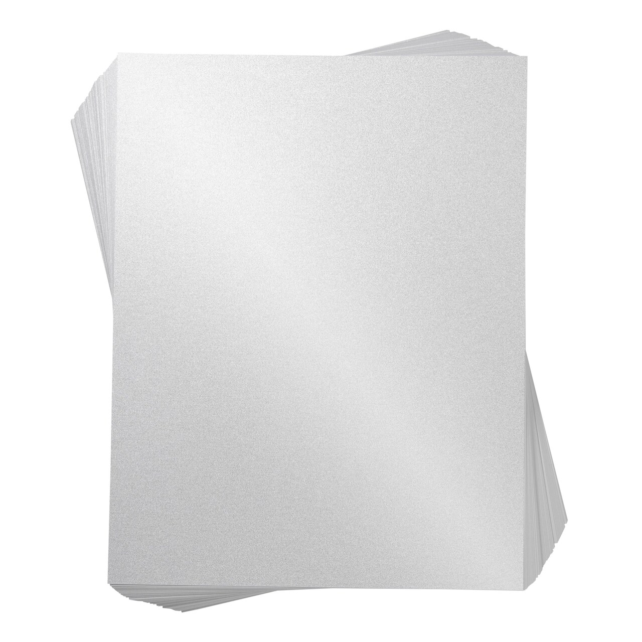 96 Sheets Pearl White Shimmer Cardstock, Metallic Paper for Scrapbook &#x26; Crafts, 8.5 x 11 in